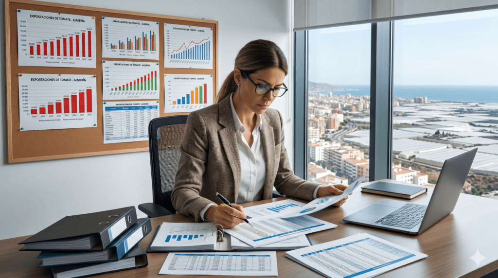 Perito auditoría económica y contable trabajando