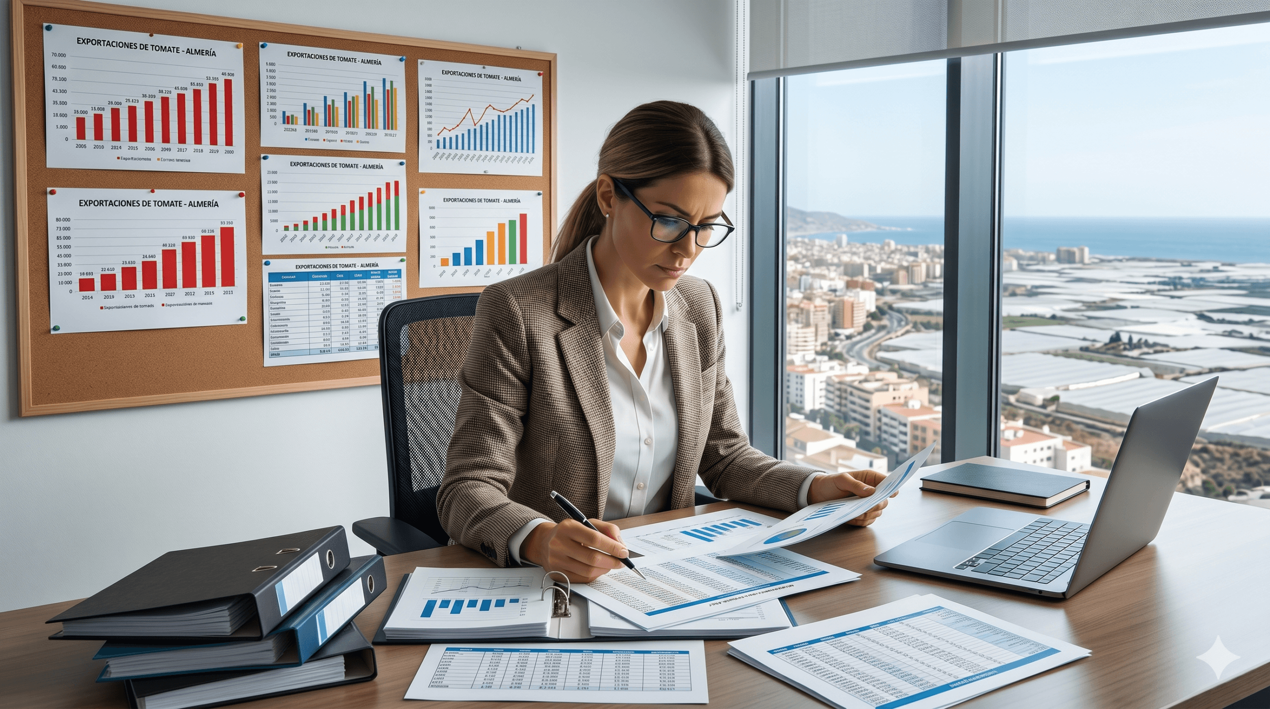 Perito auditoría económica y contable trabajando